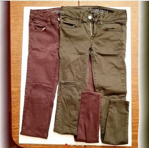 2 American Eagle Outfitters jeggings